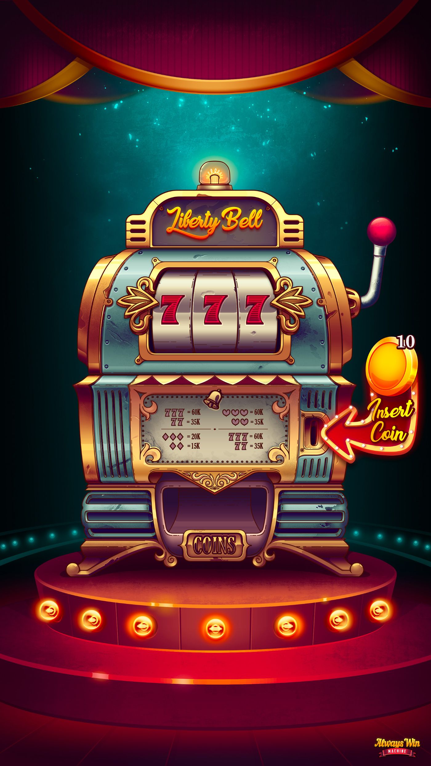 Classic slot layout Classic slot machine interface